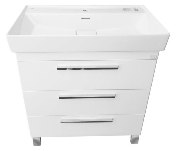 TMP TRIO lábon álló fürdőszobabútor CeraStyle SHARP - 37500 mosdóval - 100 x 48 cm