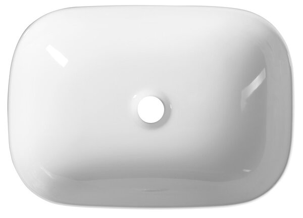 Aqualine Aqualine, Kerámia munkalap mosogató, 46x34 cm, fehér, 46341