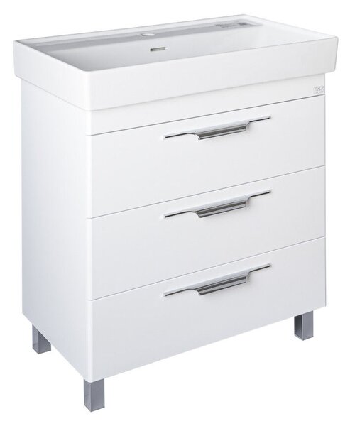 TMP TRIO lábon álló fürdőszobabútor CeraStyle SHARP - 37500 mosdóval - 100 x 48 cm