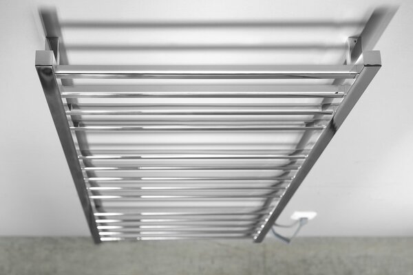 Sapho Sapho, ESKINADO elektromos törölközőszárító, négyzet, 600x1500 mm, 130 W, polírozott rozsdamentes acél, ER450V