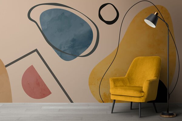 Fotótapéta Színes geometria vicces formák, Boho stílusú fotótapéta, w01830 : Uwalls.hu