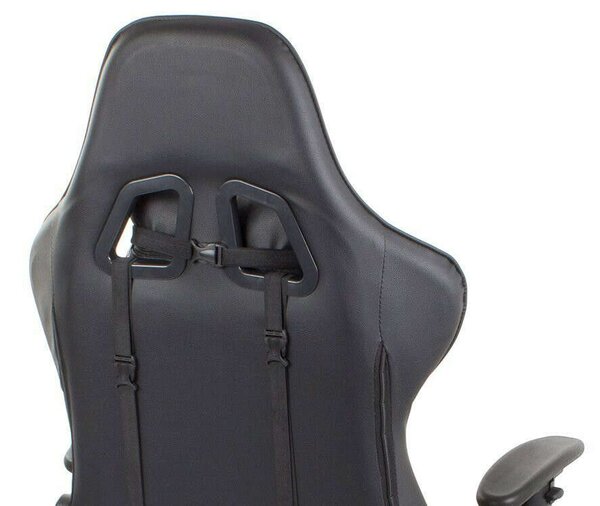 Irodai forgószék Gamer szék, fekete/piros v2