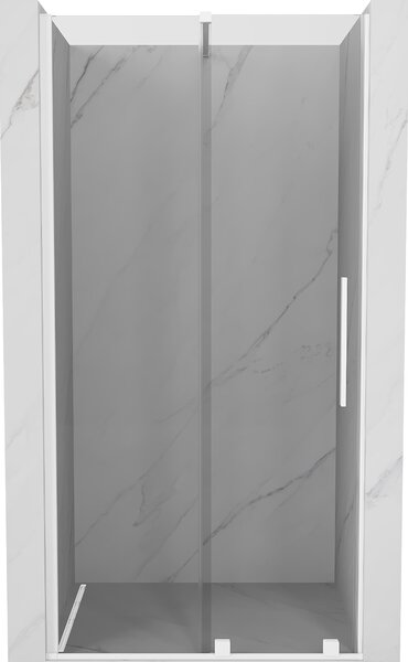 Mexen Velar, nyitható tolóajtó 75x200 cm, 8mm átlátszó üveg, fehér, 871-075-000-01-20