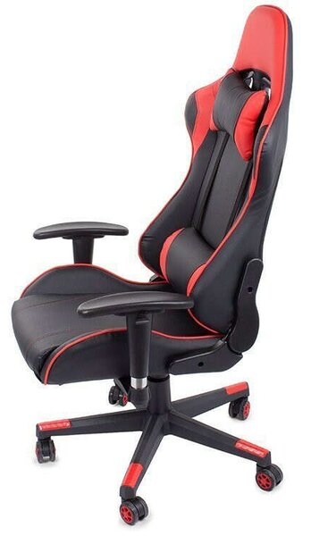 Irodai forgószék Gamer szék, fekete/piros v2