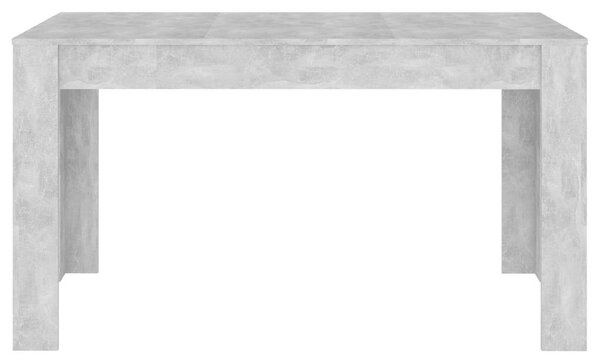 VidaXL Étkezőasztal - Beton Szürke - 140x74,5x76 cm