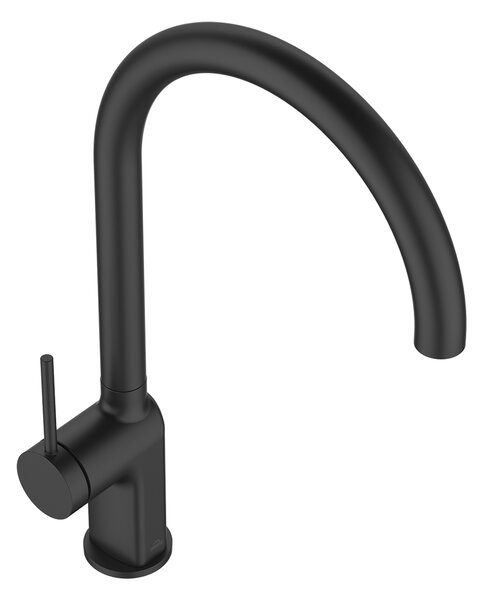 Invena Kalitea, mosogató csaptelep h-373, fekete matt, INV-BZ-72-004-V