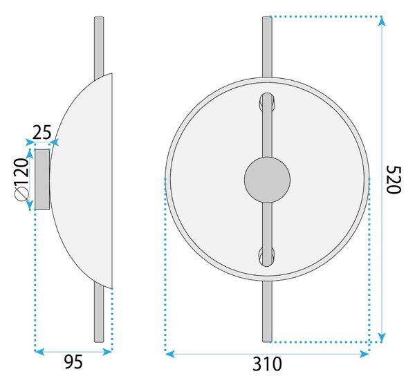 FALI LÁMPA LED APP1762-1W