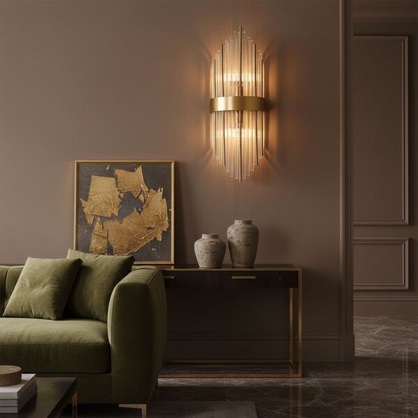 Fali lámpa APP1761-1W Brush Gold