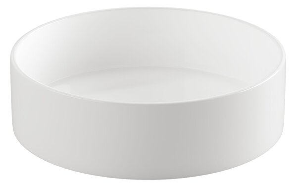 Invena Limnos, kerek asztali mosogató 36x36x13 cm, fehér, INV-CE-59-001-W