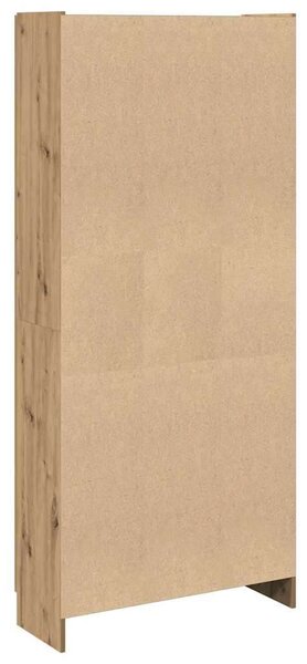 VidaXL kézműves tölgy színű szerelt fa magasszekrény 82,5x30,5x185 cm