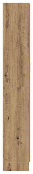 VidaXL kézműves tölgy színű szerelt fa magasszekrény 82,5x30,5x185 cm