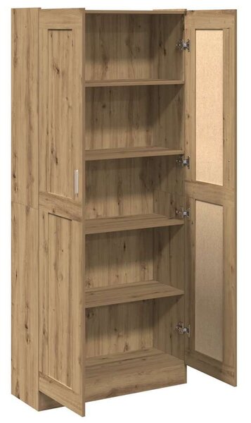 VidaXL kézműves tölgy színű szerelt fa magasszekrény 82,5x30,5x185 cm