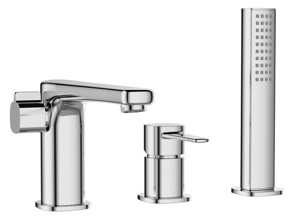 Invena Trend, 3-lyukú fürdőcsaptelep, króm, INV-BW-02-S01-V