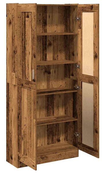 VidaXL antik fa színű szerelt fa magasszekrény 82,5 x 30,5 x 185 cm