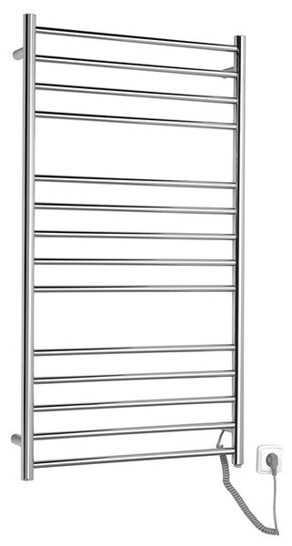Sapho Sapho, REDONDO elektromos törölközőszárító, kerek, 630x1160 mm, 130 W, polírozott rozsdamentes acél, ER230V