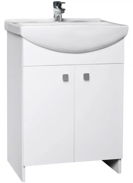 Cersanit Cersania+Rubid, mosdószekrény + mosdó 60 cm, fehér, S805-002-DSM