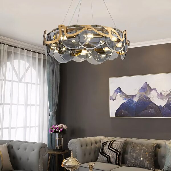 Mennyezeti lámpa APP1545-8CP Brush Gold / Grey