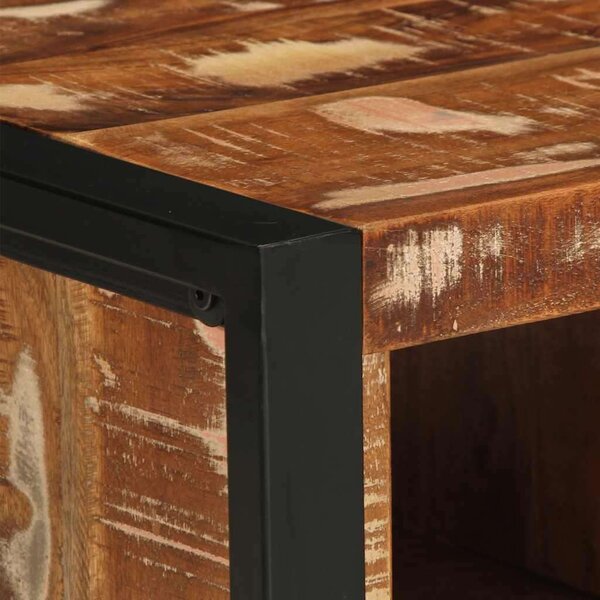 VidaXL dohányzóasztal többszínű 90x50x36cm tömörfa újrahasznosított fa