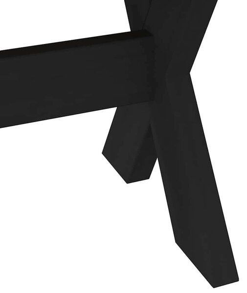 VidaXL étkezőpad NOAIN X alakú lábak 180x40x45 cm tömörfa fenyőfa