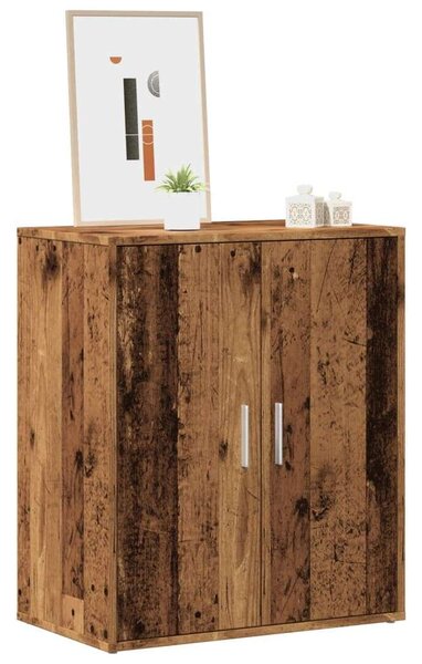 VidaXL antik fa színű szerelt fa cipősszekrény 60 x 35 x 70 cm