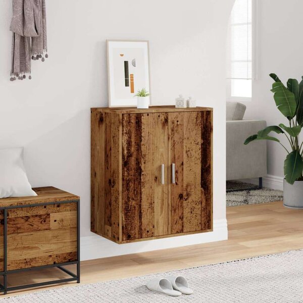 VidaXL antik fa színű szerelt fa cipősszekrény 60 x 35 x 70 cm