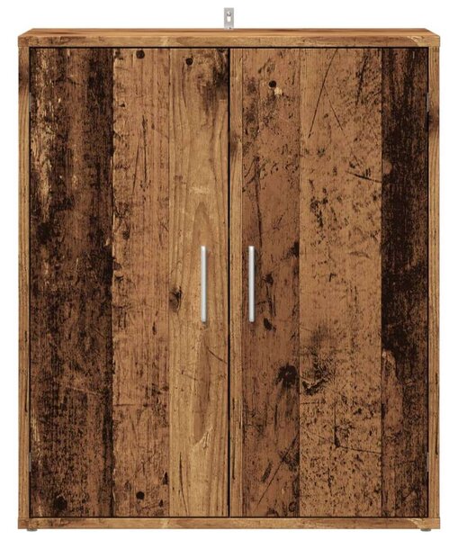 VidaXL antik fa színű szerelt fa cipősszekrény 60 x 35 x 70 cm
