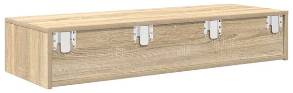 VidaXL Falipolc fiókokkal sonoma tölgy 100x36x19 cm műszaki fa