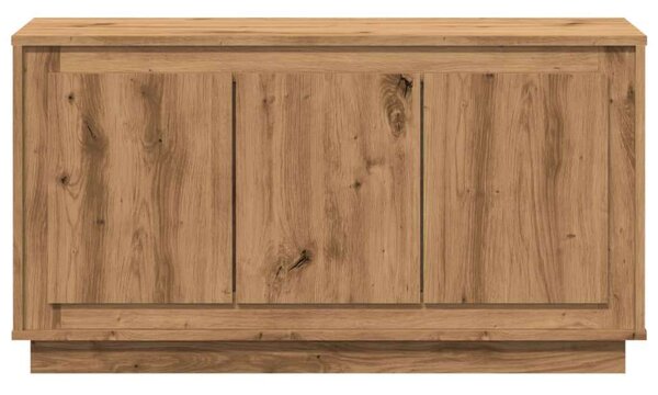 VidaXL kézműves tölgy színű szerelt fa tálalószekrény 102 x 35 x 55 cm