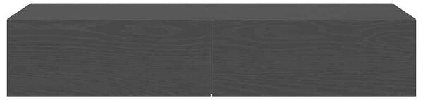 VidaXL Falipolc fiókokkal fekete 100x36x19 cm műszaki fa