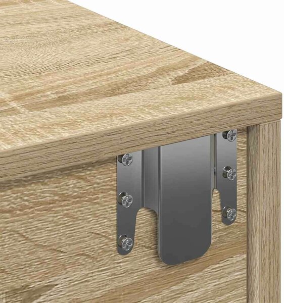 VidaXL Falipolc fiókokkal sonoma tölgy 100x36x19 cm műszaki fa