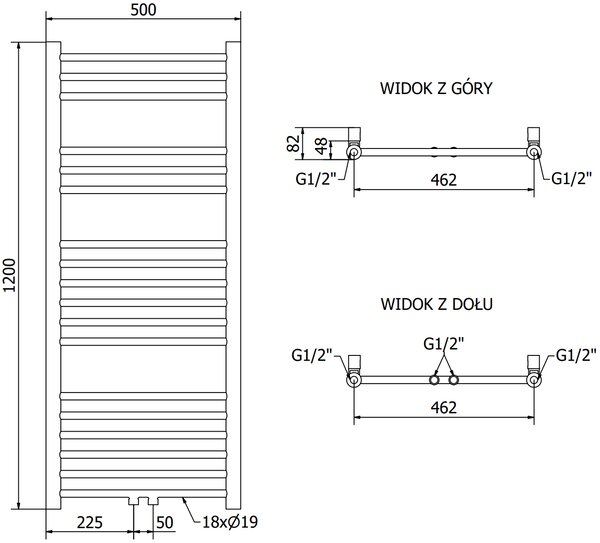 Mexen Yodo, elektromos fűtőelem 1200x500 mm + fűtőrúd 600 W, fehér, W113-1200-500-2600-20