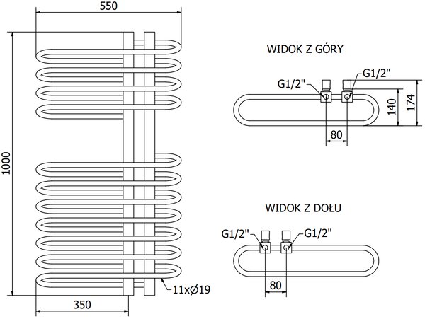 Mexen Ops, elektromos fűtőelem 1000x550 mm + fűtőelem 600 W, fehér, W122-1000-550-2600-20
