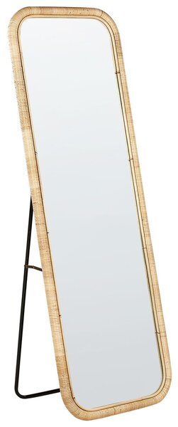 Állótükör MALANGE 150 cm Rattan Természetes
