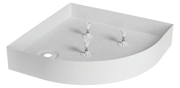 Invena Invena, BRODZIK PÓŁOKRĄGŁY 80X80 16 CM POLSKI SZIFON NÉLKÜL, INV-AK-80-083-P