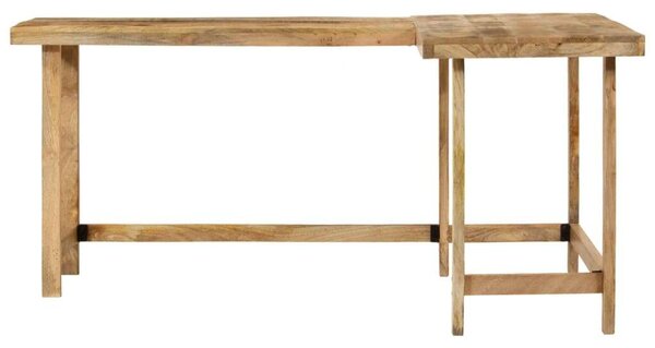 VidaXL íróasztal 165x110x75 cm tömör fa Mango