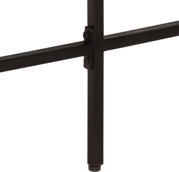 VidaXL íróasztal 165x110x77 cm tömörfa mangó és vas