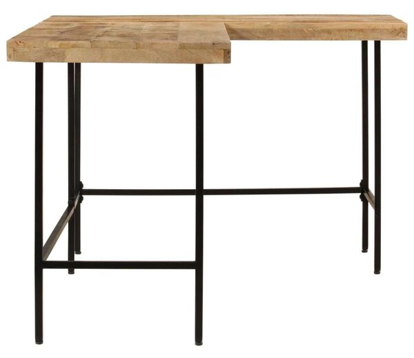 VidaXL íróasztal 165x110x77 cm tömörfa mangó és vas