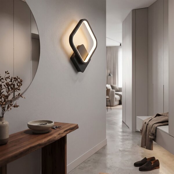 LHJ122-W fekete LED fali lámpa