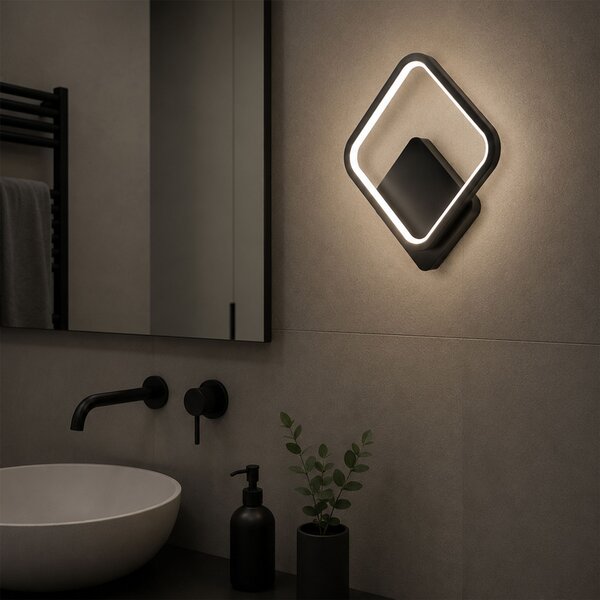 LHJ122-W fekete LED fali lámpa