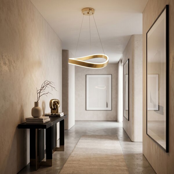 FÜGGESZTETT MENNYEZETI LÁMPA SWE065-CP 40cm BRUSH GOLD