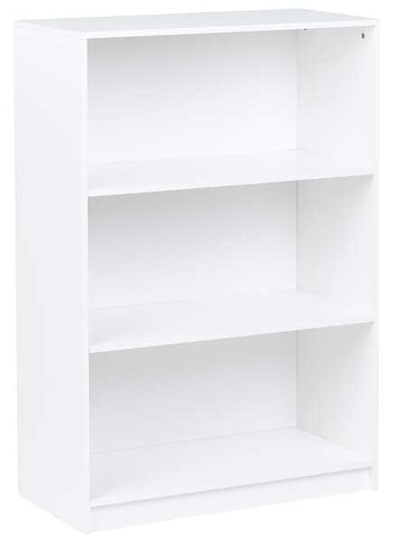 Háromszintes könyvespolc ZEHNA 117 cm Fehér