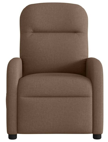 VidaXL barna szövet dönthető elektromos masszázsfotel