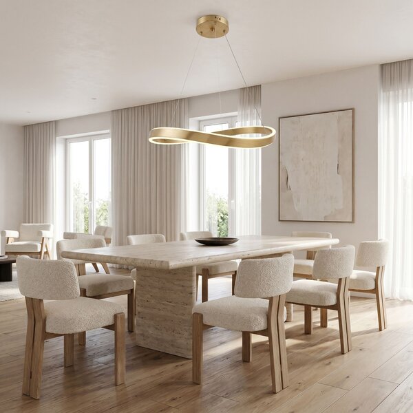 FÜGGESZTETT MENNYEZETI LÁMPA SWE069-CP 80cm BRUSH GOLD