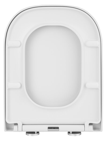 Gamma Lumino, WC-ülőke 445x345mm polipropilénből, lassan záródó, fehér, GAM-LUMINO