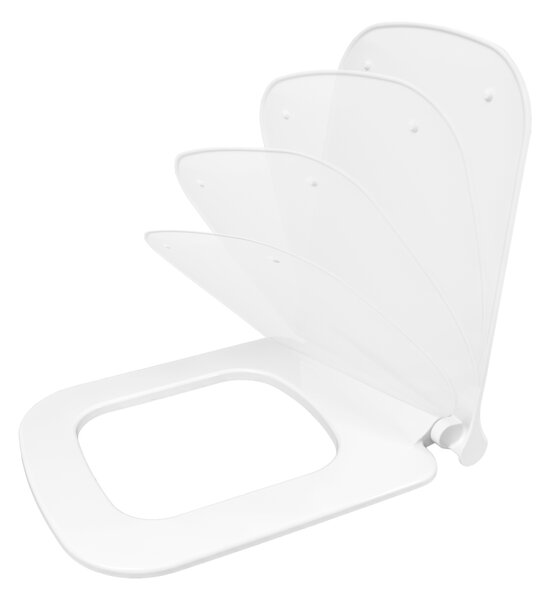 Gamma Erga Viana, WC-ülőke 418(467)x444mm duroplasztból, lassú zárással, fehér, ERG-GAM-D6