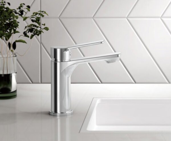 Aqualine Aqualine, SINTRA önálló mosdókagyló csaptelep kimenet nélkül, króm, SX002