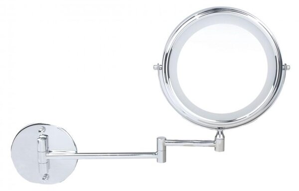 Erga Eda, LED megvilágítású sminktükör ø20 cm, króm, ERG-YKA-CH.EDA