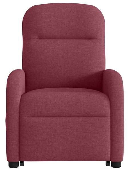 VidaXL bordó szövet dönthető masszázs- és állófotel
