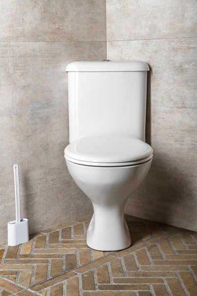 Aqualine Aqualine, CLIFTON Corner WC kombitálca öblítőkészlettel, fehér, FS1PK
