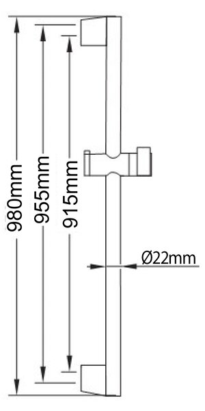 Sapho Sapho, AMY zuhanygarnitúra csúszó tartóval 980mm, tömlő 1500mm, króm, 1202-20